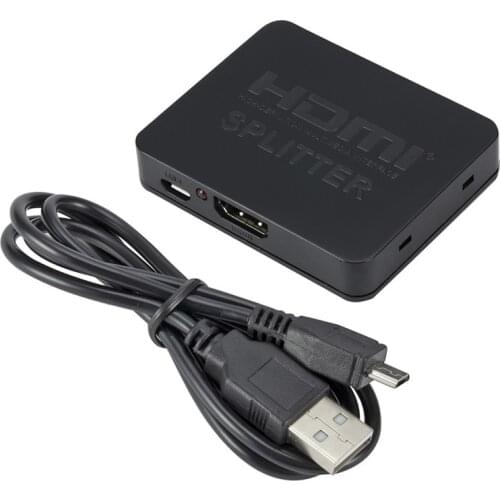 HDCP 4K HDMI-compatible Splitter Switch Switcher 1X2 1 in 2 Out Amplifier Box Hub Support 4K*2K 3D 2160p1080p For DVD PS3 HDTV