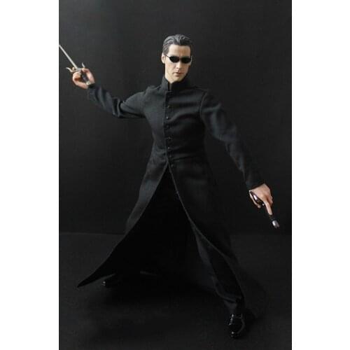 1/6 Muscle Body Without Neck & Keanu Reeves Clothes Set for 12"action Figures Body Model Toys Collections