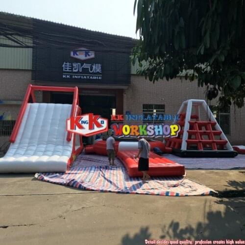 Commercial Grade Jeux Gonflables Inflatable Floating Slide Water Game Park For Kids And Adult