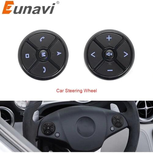 Eunavi Universal Car Steering Wheel controller 4Key Music DVD GPS Navigation Car Steering Wheel Radio Remote Control Buttons