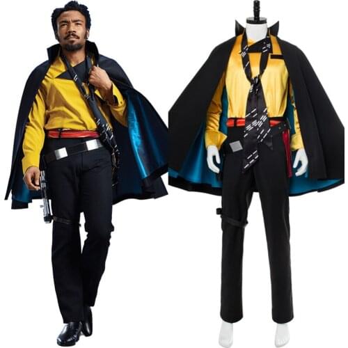 Costume Solo: A Star Cosplay Story Cosplay Lando Calrissian Costume Cape Suit Halloween Carnival Cosplay Costumes