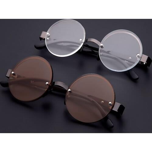 2021 New Round Anti-fatigue Reading Glasses Women Men Tea/Clear Lens Glass Reader Presbyopia Glasses Frame Diopter +1.0~4.0