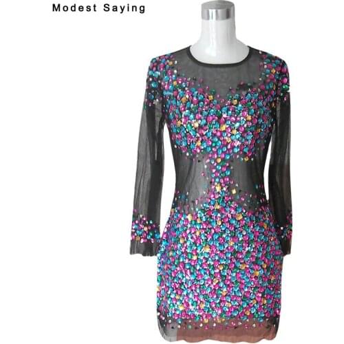 Modest Saying Womens Long Sleeve Dresses