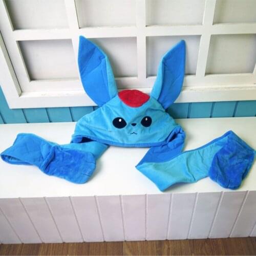 New Final Fantasy XIV FF14 SE CAFE Crystal Beast Cosplay Prop Plush Hat Cap Scarf Sa Gifts for Adult Kids