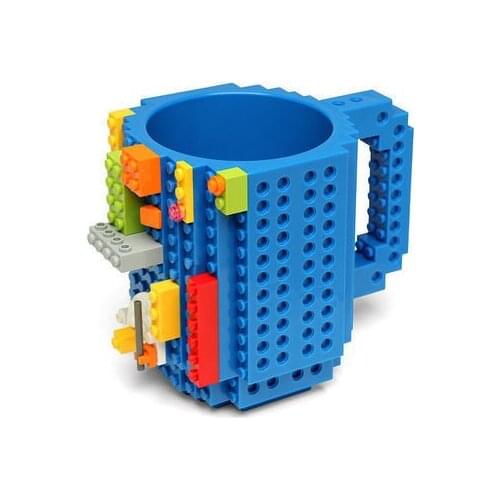 Creative PC Coffee Mug DIY Assembled Building Blocks Mug with No Accessories