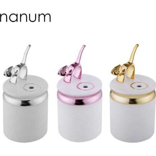 Car air freshener Kitten Humidifier Ultrasonic USB Mini Essential Oil Diffuser LED Light Office Home Air Purifier Mist Maker