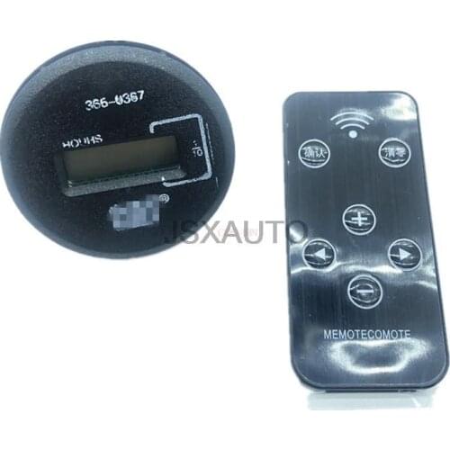 Excavator Accessories Remote control timer schedule Hour meter for CATERPILLAR E307/312/320/325C D