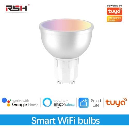 RSH Tuya smart home, WiFi smart glühbirne Google/Alexa voice control licht, 16 millionen farbe licht farbwechsel licht