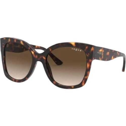 Vogue 5338 S W65613 54 Sunglasses, Woman Sunglasses, Brown Frame, Brown Gradient Lens, High Quality Vision, %100 UV
