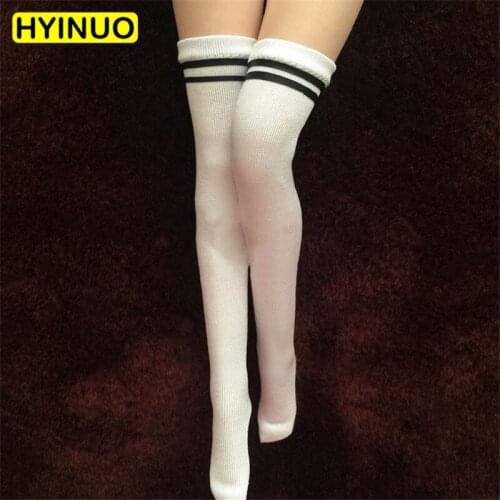 2 Color Girl Toys 1/6 Scale Sexy Womens Student Suit High Socks Sports Socks Clothes Clothing Set For12"Female Figure Body Doll