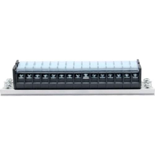 1pcs Rail type terminal block 15 position combined terminal block td-1515 withstand voltage 660v15a iron