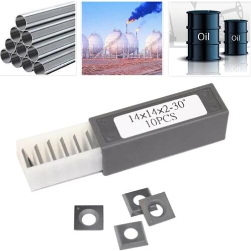 10Pcs/set 14x14x2mm 30 degree Carbide Inserts Milling Replacement Blades For Metabo LF724S Accessories