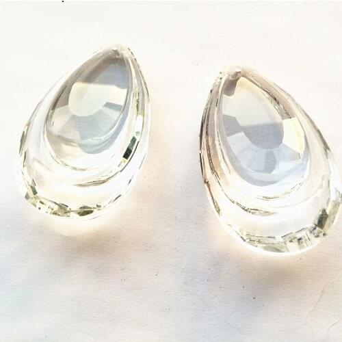 144pcs 50mm Clear crystal chandelier parts,chandelier crystal Glass Hanging drops crystal pendants for Lighting+Free Rings