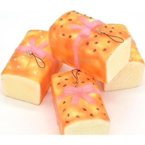 20PCS/LOT Super Jumbo Sesame Cake Squishy Kawaii Pink Girl Bow Toy Soft Bread Decorations Gift Collectibles