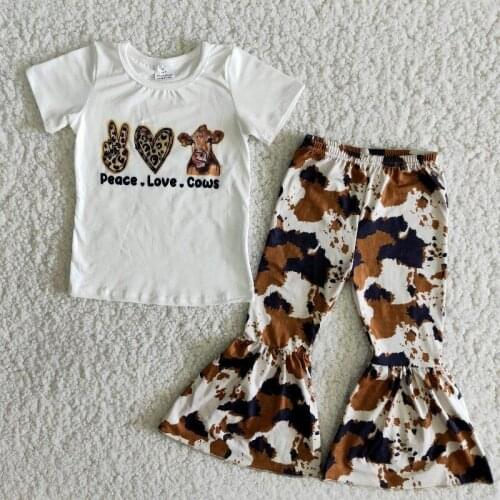 2020 Fashion Fall Winter Boutique Clothing Toddler Girls Leopard Kids Clothing Sets
