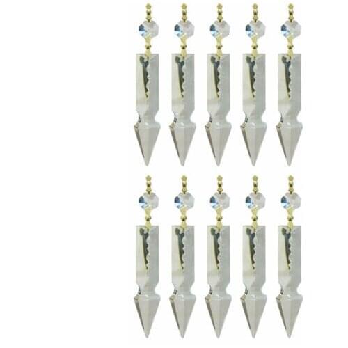 300pc Chandelier Crystal Prisms Clear Medium Arrowhead
