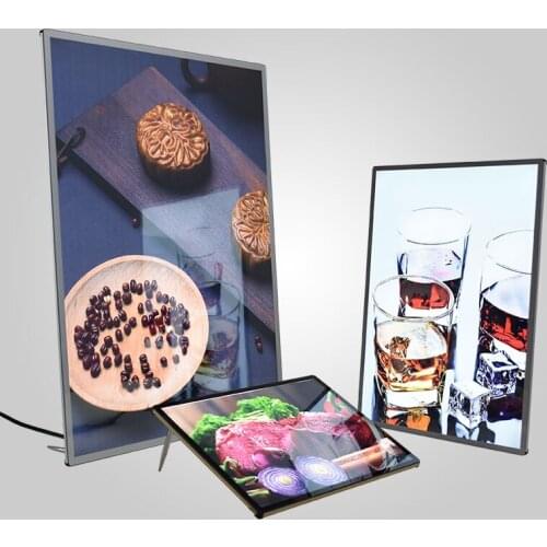 A4 led hanging frame pizza advertising light frame