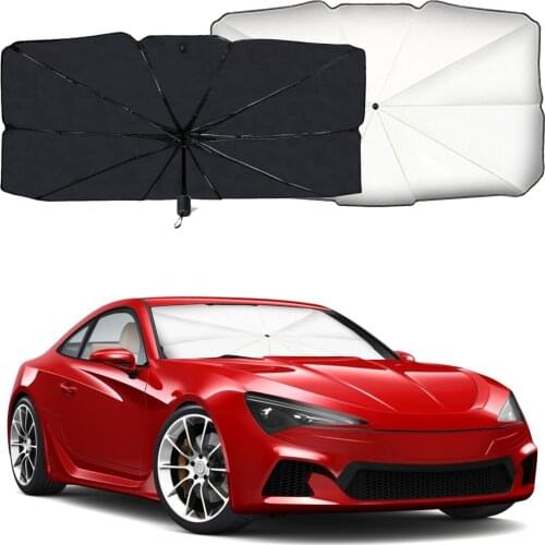 Car Sunshade Beach Umbrella Car Sunshade Anti-UV Parasol Windshield Cloth Anti-ultraviolet Umbrella Car Accessories