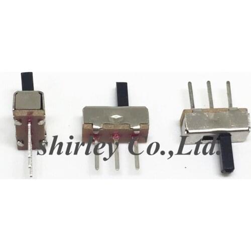Free shiiping 100pcs Toggle switch SS12D07VG5 small toggle switch with bracket 5PIN P=2.0 file handle high 5mm SS-12D07VG5 1P2T