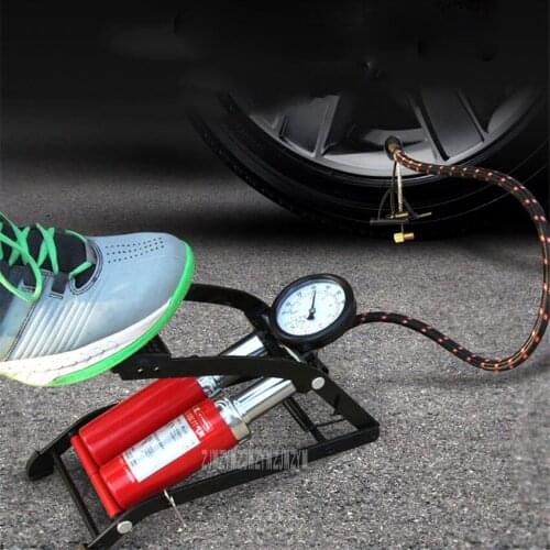 CC-100PRO Car Inflatable Pump Pedal Inflator Portable Double Cylinder Pump Bike Van Foot-Operated Air Pump No Power Supply