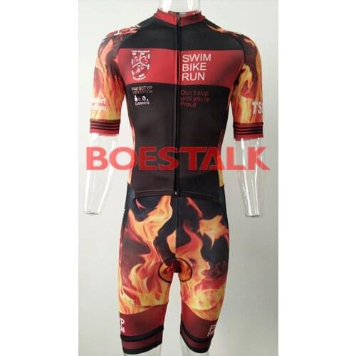 Fullsuit Body One Skinsuit Cycling Custom Fire Dragon Men Triathlon Speed Suit Ciclismo Power Band Tri Suit Playsuit Jumpsuit