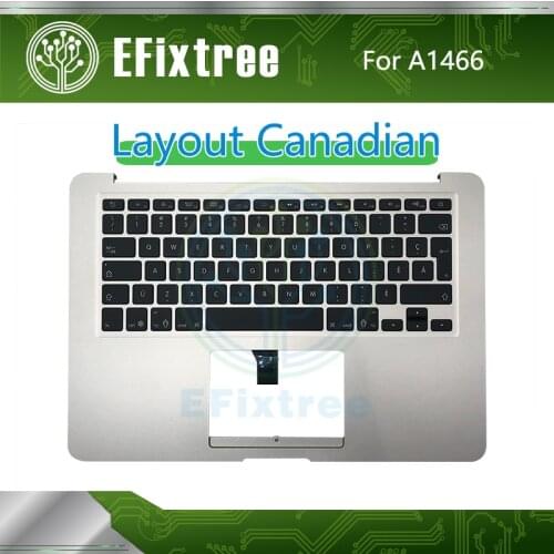 Layout Topcase Top Case Housing With Keyboard Canadian For Macbook Air 13" A1466 Top Case Palmrest 2013 2014 2015 EMC 2632 2935