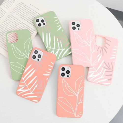Banana Leaf Case For Samsung Galaxy A12 A51 A71 A31 A50 A70 A21S A10 A40 A52 A32 A72 A02S S20 S21 FE S9 S10 Plus Ultra TPU Cover