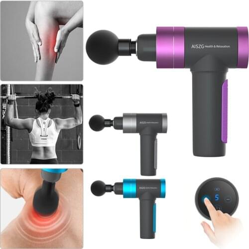 Electric Massage Fascia Gun Muscle Relaxation Pain Relief Sports Massager Fitness Weight Loss Shaping With LCD Display