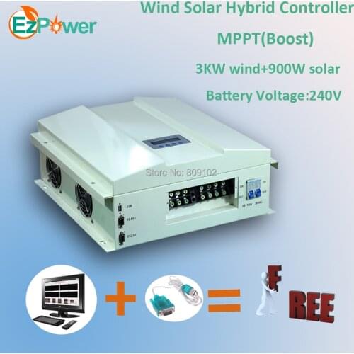 3KW 240V MPPT wind solar hybrid controller (Boost function)