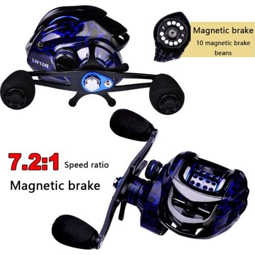 Casting Reel Water Drop Wheel Micro-object Universal Fishing Reel 7.2:1 Sea Fishing Fishing Fishing Reel Fishing Gear Supplies