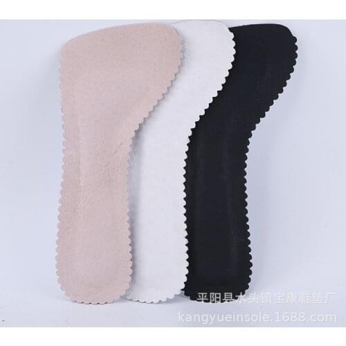 1 Pair Soft Orthotics Inserts Seven-point Pad Leather Half Pad Women High Heel Insoles Anti-Slip Sweat-absorbent Massage Insoles
