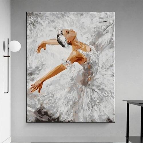 Ballet Art Dancer Canvas Painting on The Wall Modern Wall Art Posters Prints Wall Pictures for Living Room Home Cuadros Decor