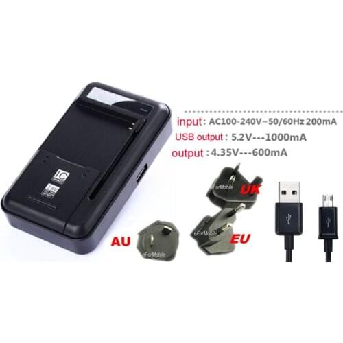 EU/US/AU/UK Desktop Cradle Mobile Phone Battery Charger+USB Data Cable For Doogee X10/Shoot 2,Leagoo M5 Edge/Z5C,Zopo Color M4