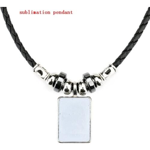New arrival sublimation blank necklaces pendants for women hot transfer printing diy custom jewelry consumables 10pieces/lot