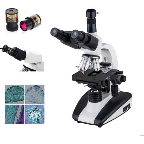 XP503 Trinocular Biological Microscopes with 5mp Digital Eyepiece Camera for School Student