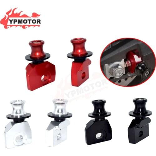 Street Bike Chain Adjustment Mounting Bracket Support Screw Block Swingarm Spools Slider for Honda CB650R CBR650R 2014-2020