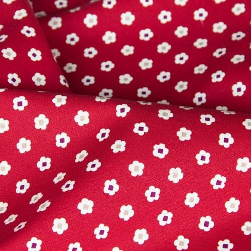Half-Meter Japanese Cosmo Cotton Fabric DIY Patchwork Fabrics Quilting Fabric Flower A