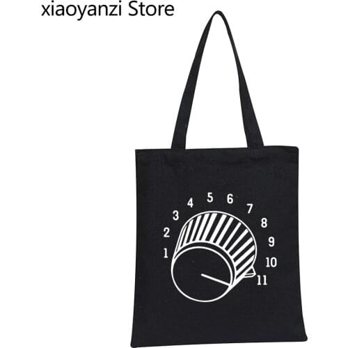 Its One Louder Spinal Tap Inspired Funny Shoulder Bags Women Men Eco Reusable Girls Fashion Handbag Canvas Shopping Bag