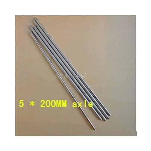 5 * 200mm aluminum shaft aluminum metal turning parts diy model toy axle aluminum long axis