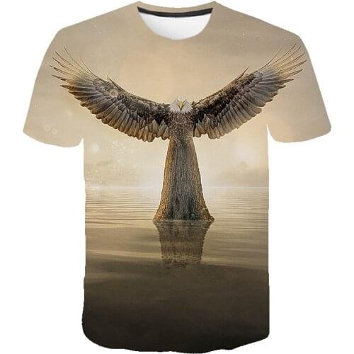 America Short Sleeve T shirt Eagle Clothes Flag Tops Funny T shirts 3d Psychedelic T-shirt printing Harajuku Casual tops 6XL