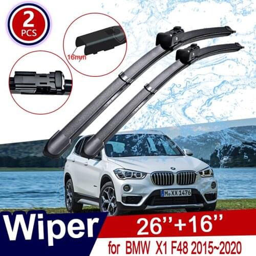 Car Wiper Blades Window for BMW X1 F48 2015~2020 Front Windscreen Windscreen Wipers Car Accessories 2016 2017 2018 2019