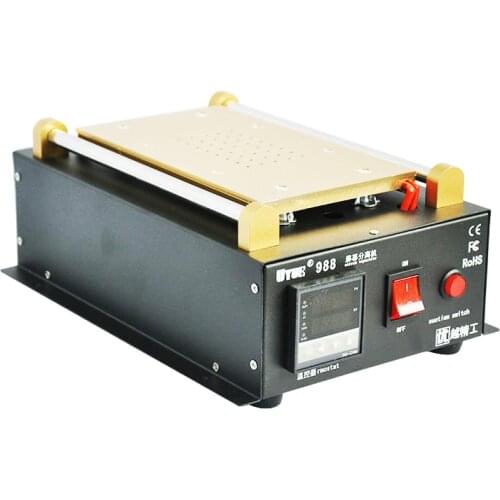 Free Shipping UYUE 988 Latest 7 inch Build-in Pump Vacuum LCD Separator Machine Screen Repair Machine Kit for iPhone for Samsung