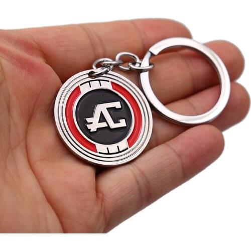 Game Apex Legends Keychain Accessories Metal Coin Key Ring For Bag Pendant Car Charm Men Jewelry Llaveros Hombre Souvenirs