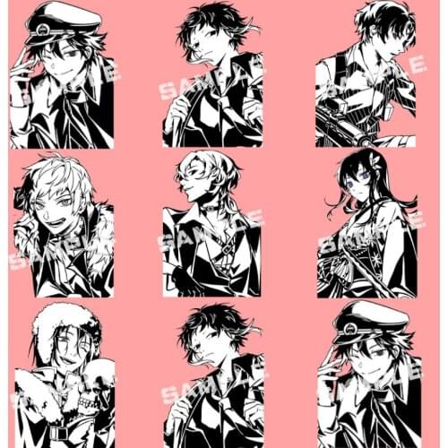 Bungou Stray Dogs Atsushi Dazai Ryunosuke Anime Cute Acrylic Figure Keychain Keyring Decoration Collection Model Toy