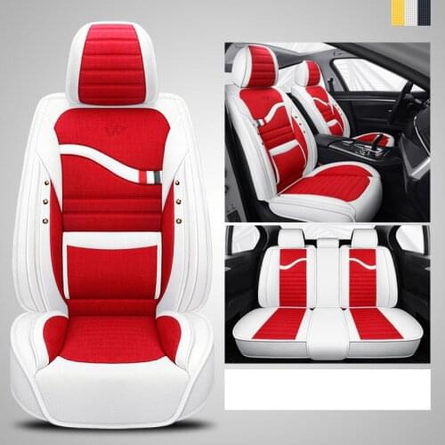 Flax car seat cover For opel zafira tourer astra k insignia 2014 meriva b vectra c mokka insignia antara vivaro accessories