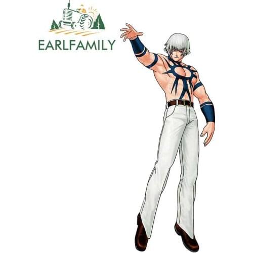 EARLFAMILY 13cm x 5.4cm for King of Fighters Vinyl Car Sticker Bumper Window DIY Custom Printing Pull Flower Laptop Decals