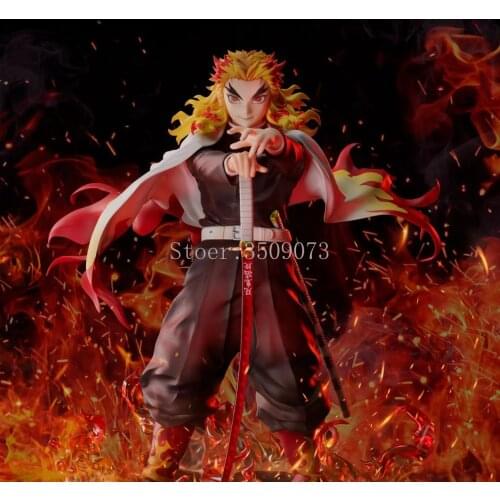 Kimetsu no Yaiba: Mugen Ressha-Hen Anime Figure Rengoku Kyoujurou PVC Action Figure Toy Demon Slayer Collectible Model Doll Gift