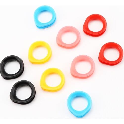 New 2.5x2cm Silica gel Finger Rings fit any Scissors Inserts Hairdressing Scissor replacement parts fit all size Silicone Soft