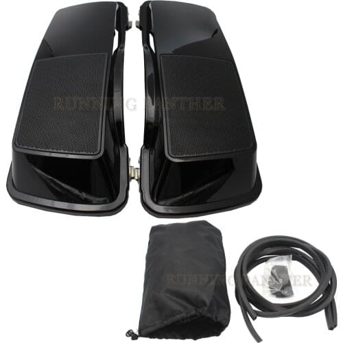 Motorcycle Dual 6x9 Saddlebag Speaker Lids For Harley Touring Road King Electra Glide Street Glide 1993-2013 2012 2011 2010 2009
