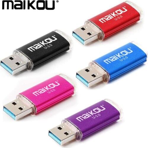 Maikou Straight Plug Clear Cover USB3.0 Flash Drive Mobile U Disk Pen Drive 16GB